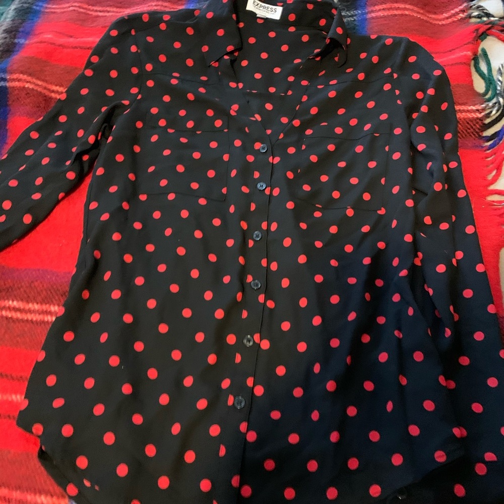 Express Polka Dot Portofino Shirt